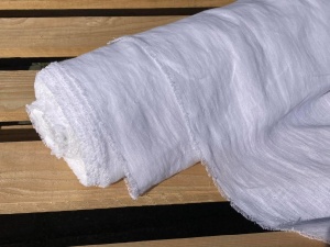 DEADSTOCK tkanina konopna KONOPKA Bogna (biel optyczna 4/4) 154 g (kupon o dł 110 cm)