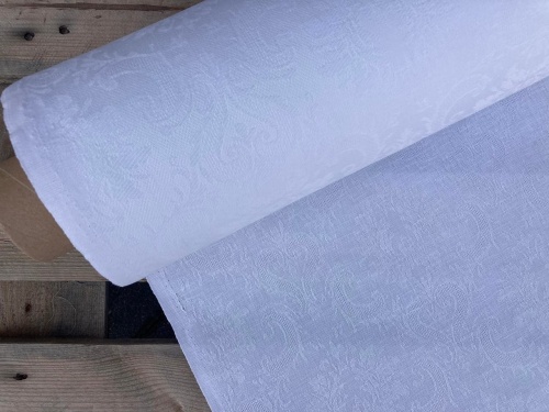 tkanina lniana, len z bawełną, żakardowa, sklep alternative textiles