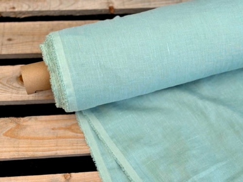 len tkanina lniana, miętowa 200g, szeroka 250cm - sklep Alternative Textiles.jpg