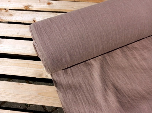LEN tkanina lniana pościelowa BRĄZOWY WRZOS 200g, 255cm szerokości - sklep Alternative Textiles.jpg