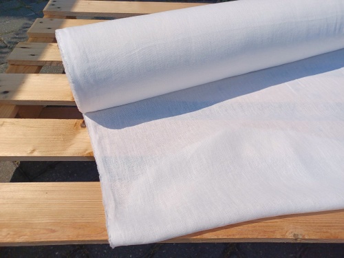 tkanina lniana biel optyczna 230g - sklep Alternative Textiles