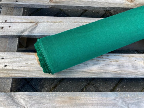 tkanina lniana szmaragd 170g - sklep Alternative Textiles