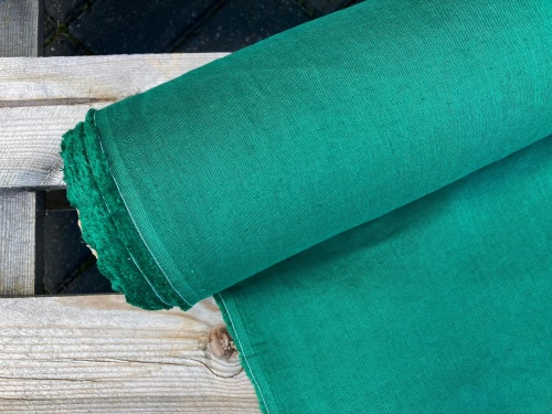 tkanina lniana szmaragd 170g - sklep Alternative Textiles