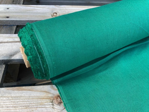 tkanina lniana szmaragd 170g - sklep Alternative Textiles