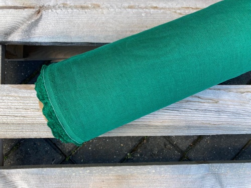 tkanina lniana szmaragd 170g - sklep Alternative Textiles