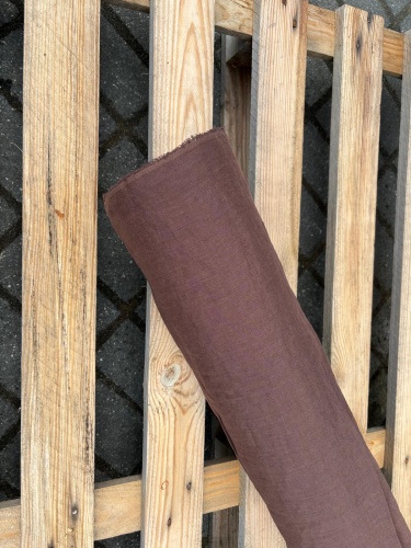 tkanina lniana gorzka czekolada 154g - sklep Alternative Textiles