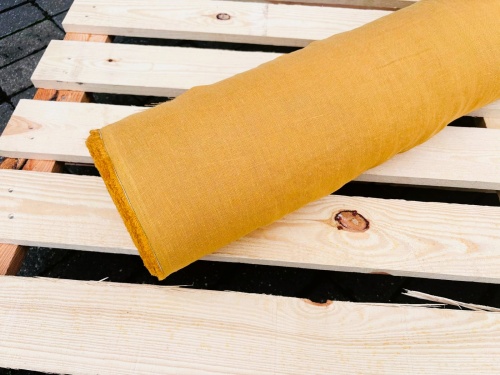 tkanina lniana papaya 180 g - sklep Alternative textiles