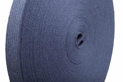 taśma bawełniana kaletnicza w kolorze jeansu