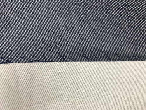 tkanina z recyklingowanego poliestru i bawełny, denim