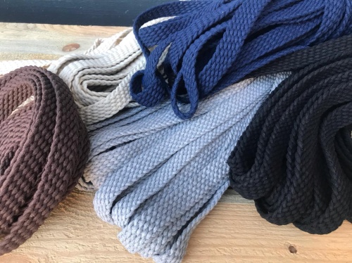 taśma pleciona granatowa 2 cm - sklep Alternative Textiles