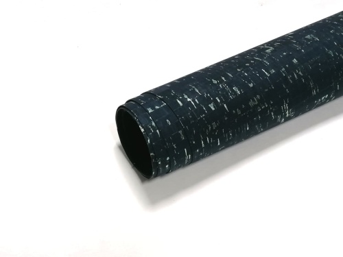 Tkanina korkowa do szycia KORKO granatowy ze złotem.jpg