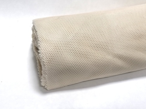 DEADSTOCK ażurowa siatka bawełniana na woreczki (zero waste) średnie oka 2, szer 150 cm (kupon o dł 250 cm)