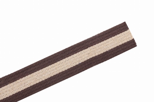 taśma bawełniane kaletnicze brąz i beż