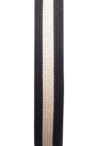 taśma bawełniana kaletnicza czarny i beż