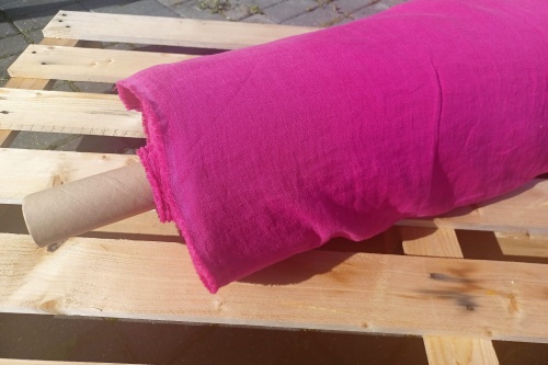 len pościelowy szeroki fuksja