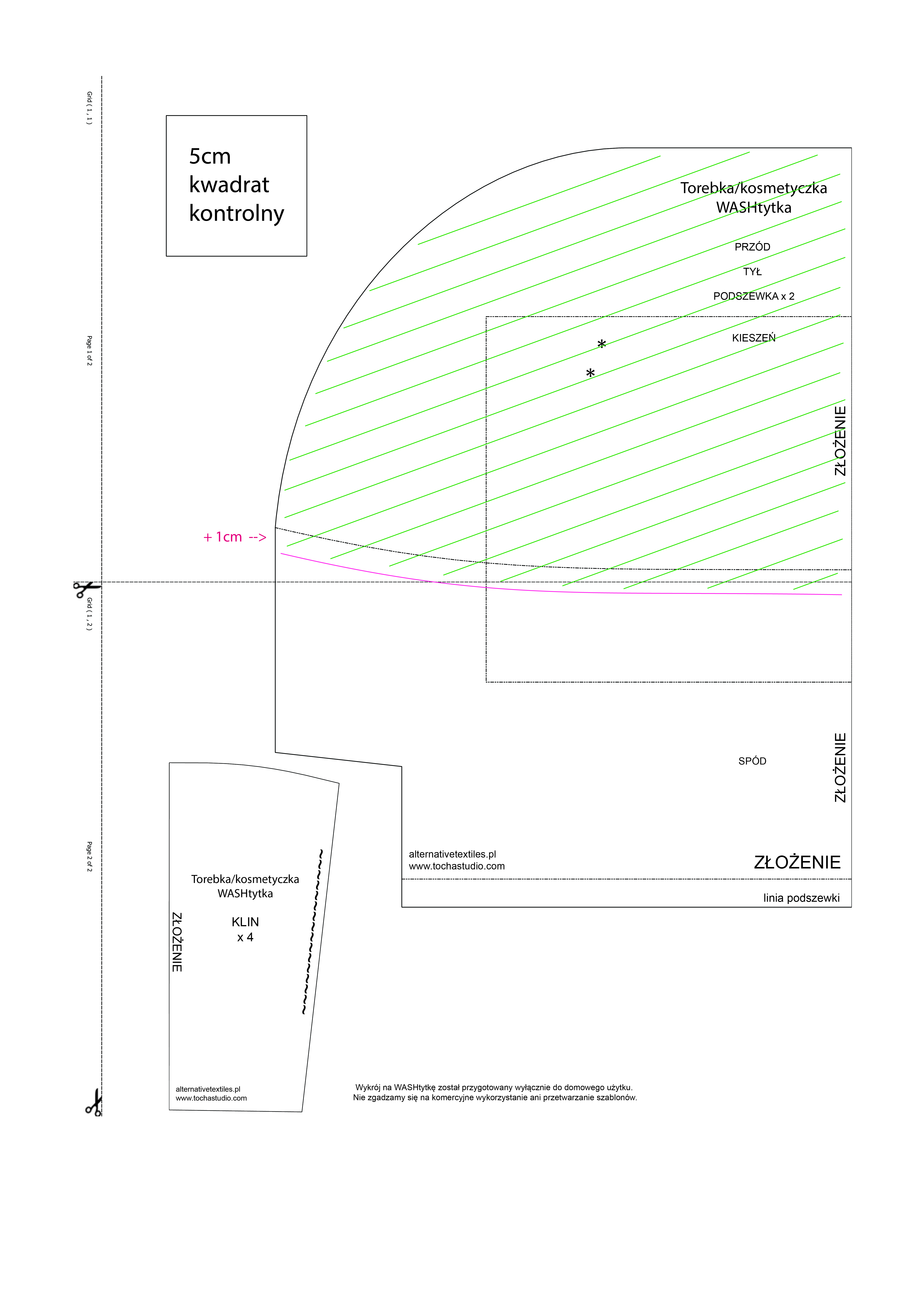 WASHtytka - tutorial na torebkę z reszte washpapy - blog Alternative Textiles