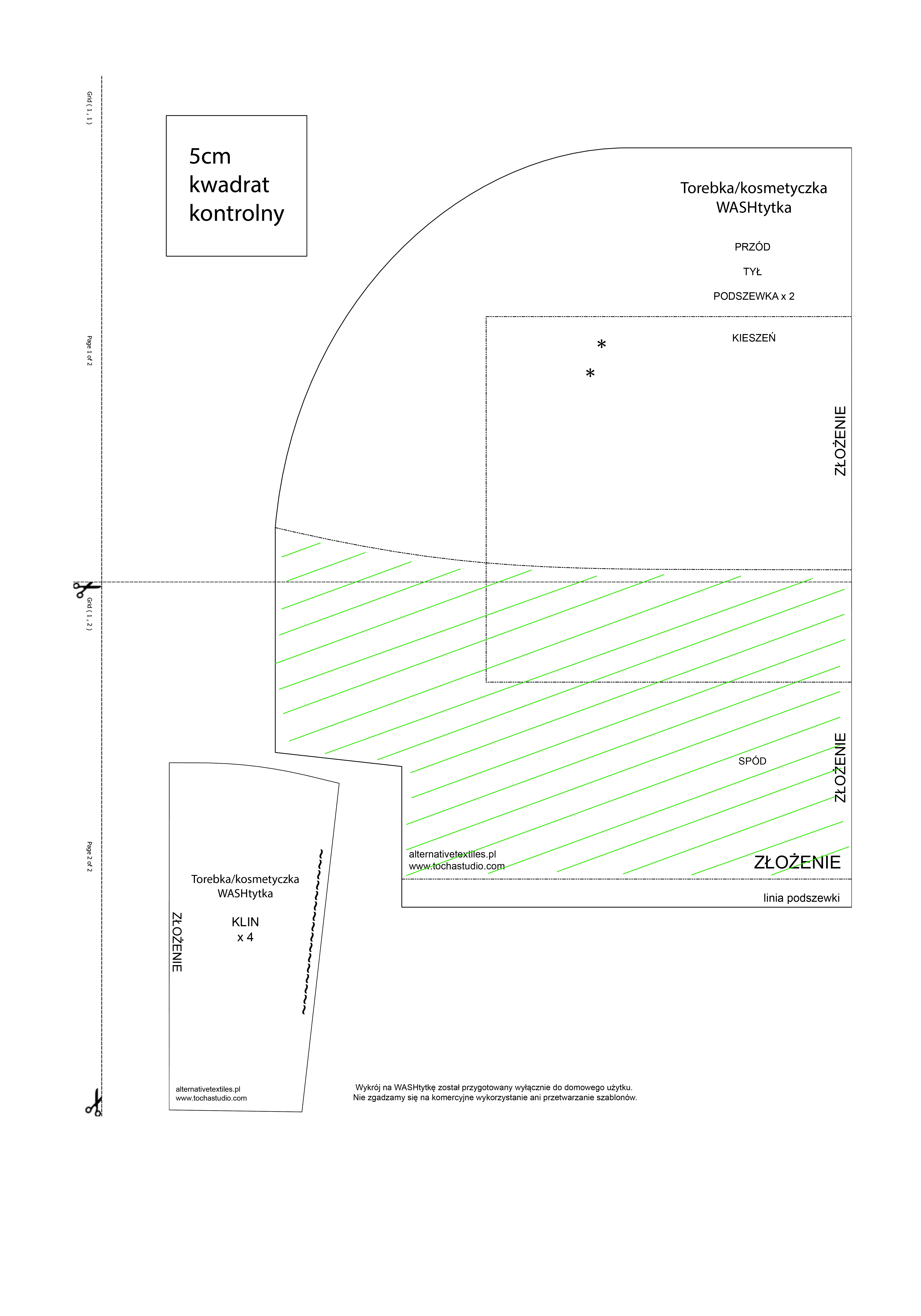 WASHtytka - tutorial na torebkę z reszte washpapy - blog Alternative Textiles