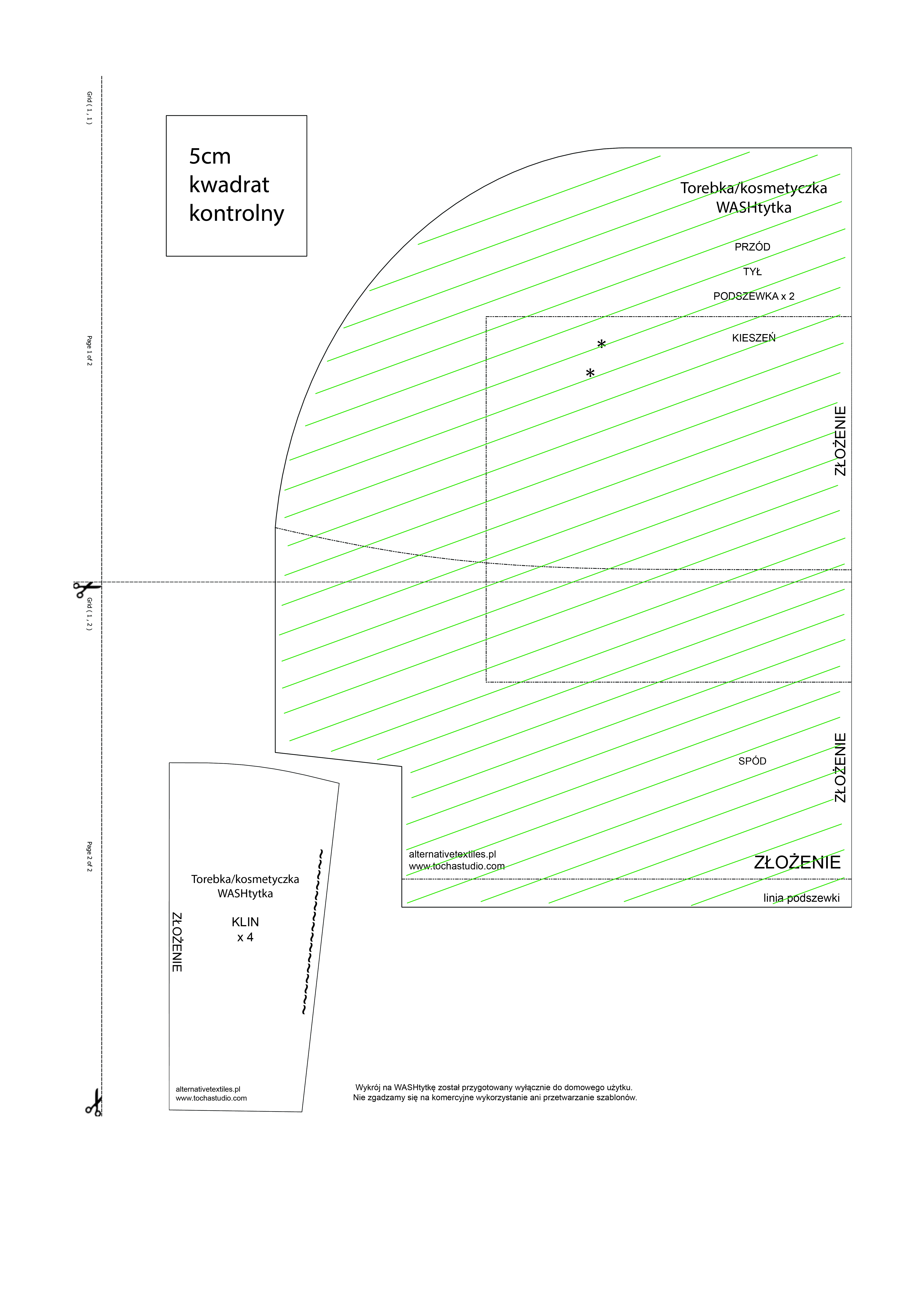 WASHtytka - tutorial na torebkę z reszte washpapy - blog Alternative Textiles